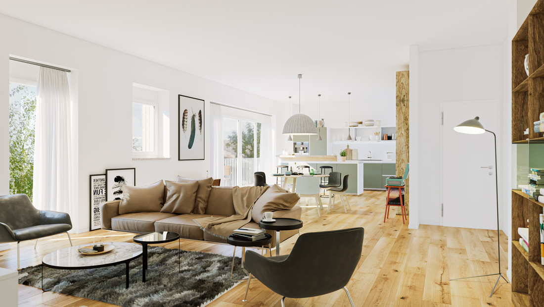  modern luxury european apartment loft with scandinavian furnitur